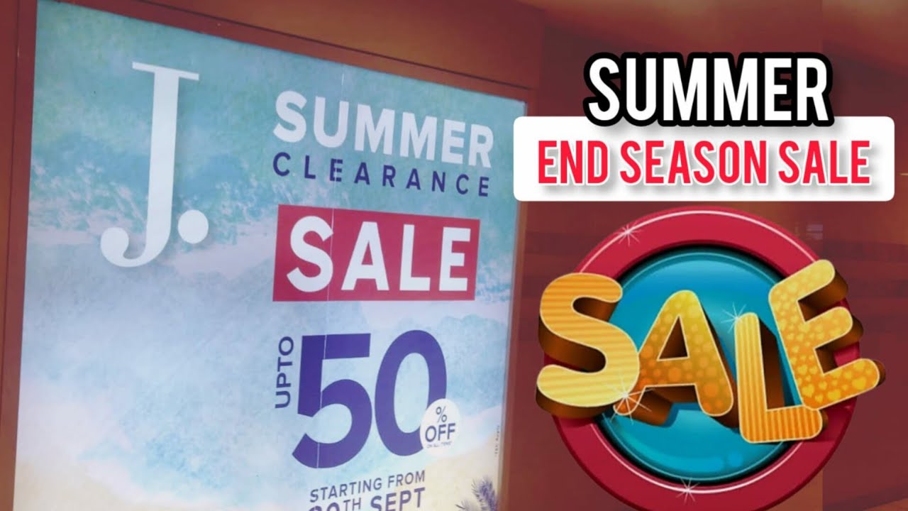 J. Junaid Jamshed Summer Clearance Sale Up To 50% Off | J dot End Season Sale 2023