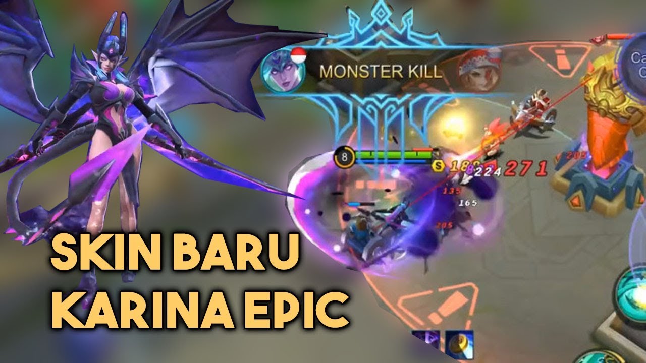 Doom Duelist Skin Baru Karina Epic Keren Mobile Legends Youtube