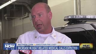 Jamestown Firefighters Expect Increase in Heat-Related Medical Calls