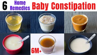 Give these 6 foods if your baby is Constipated | 6 Natural Home Remedies for Baby Constipation | 6M+