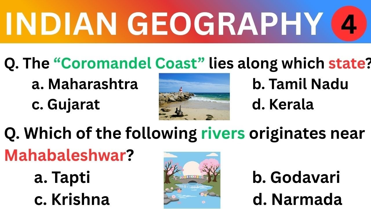 Indian Geography | Part 4 | General Knowledge for Competitive Exams | High Scoring GK Questions #gk 