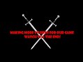Making cool swords for our upcoming game! Watch till end :o