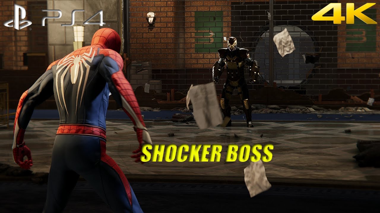 Marvel's Spider-Man (PS4 Pro) - Shocker Full Boss Fight - YouTube