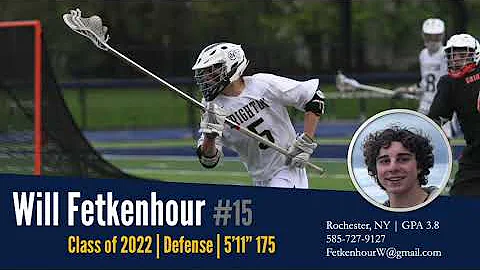 Will Fetkenhour, lacrosse highlights
