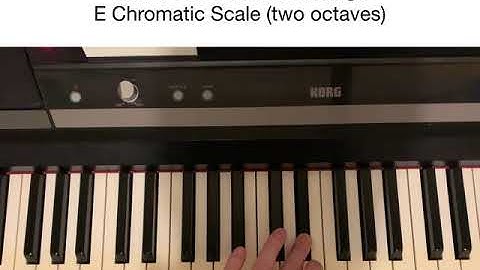 Year 9 E Chromatic  Scale - two octaves