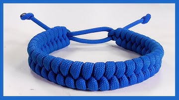 Easy 1 Strand Rastaclat Style Fishtail Adjustable Paracord Bracelet