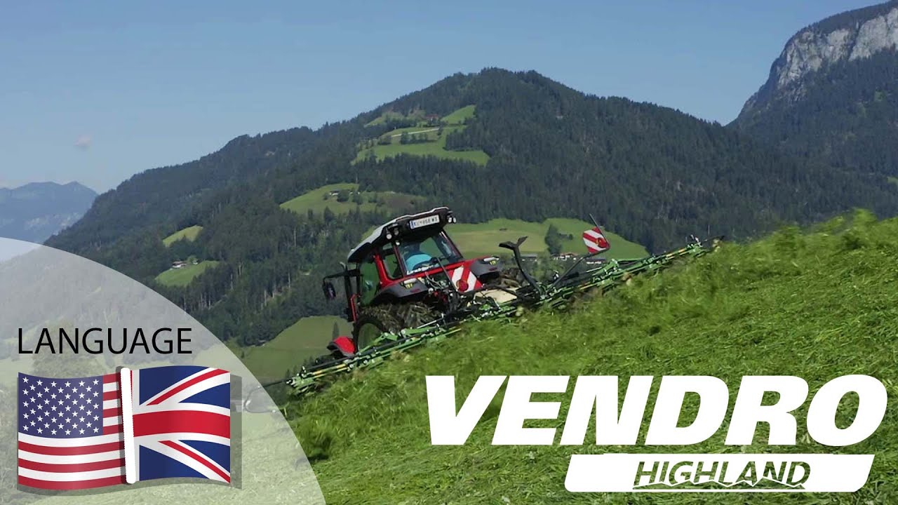 Vendro Highland – KRONE Rotary tedder for steep slopes