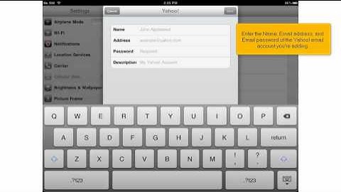 How to setup a Yahoo! email account on your iPad | FastDot Cloud Hosting
