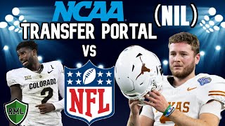 Transfer Portal vs NFL Draft - NIL Market worth MILLIONS ! (Name Image And Likeness) Name Image And Likeness Deals Are Changing The Game For Nfl Draft