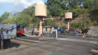 7802 Bradley Manor departs Bewdley Station SVR