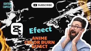Video editing tutorial using capcut app to post on tiktok anime color burn effect screenshot 5