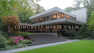 Where Concrete Meets Calm: A Brutalist Shell with a Peaceful Heart
