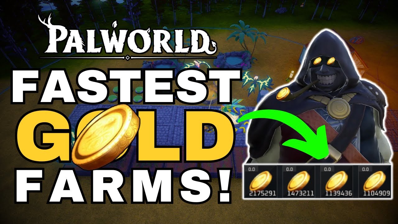 Best GOLD COIN FARMS In PALWORLD Multiple Different Methods