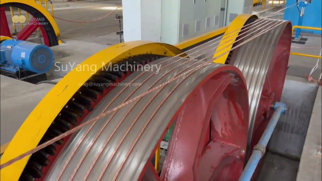 Dual Cpstan Haul off in type Copper wire Stranding process