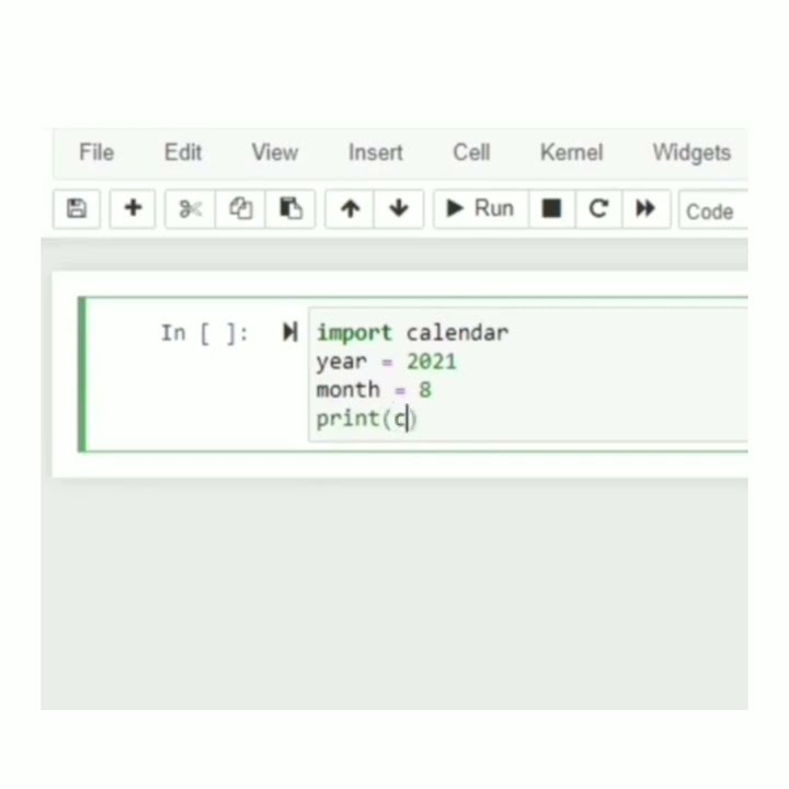 Print a Calender in python - YouTube