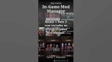BG3 Patch 7: Mod Manager #dnd #lore #mod #bg3