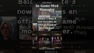 BG3 Patch 7: Mod Manager #dnd #lore #mod #bg3