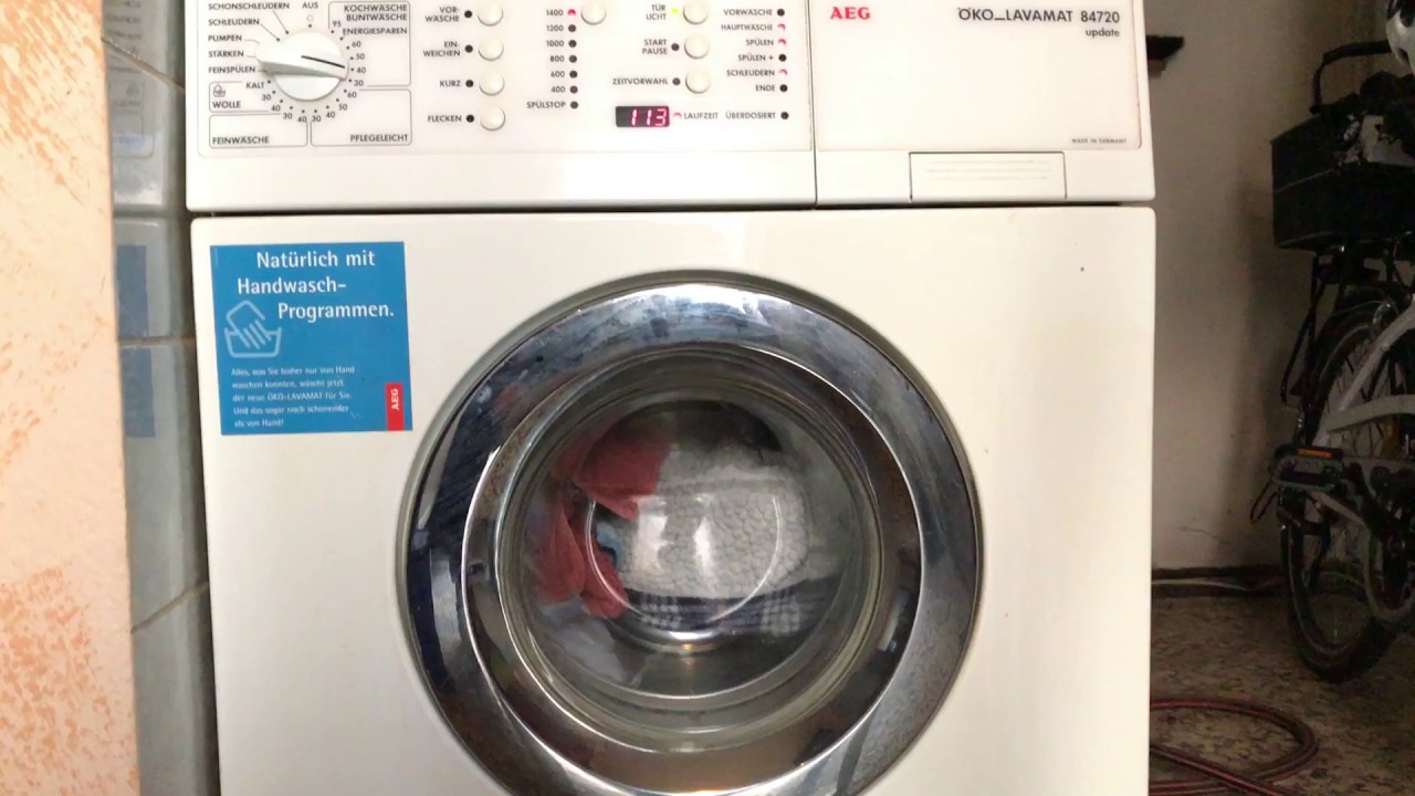 Entspannung Waschen Entspannungswaschen Waschmaschine AEG ÖKO Lavamat 84720 Relaxen komplett ASMR