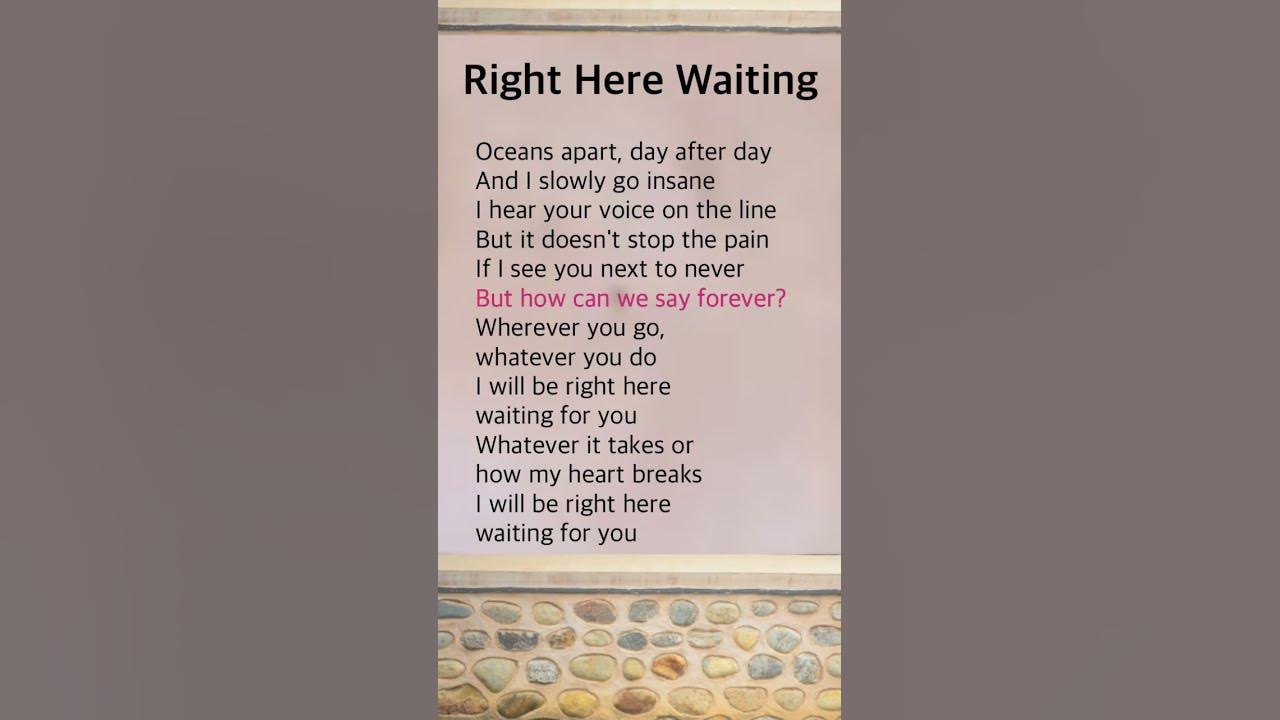 Right Here Waiting [1] | Richard Marx