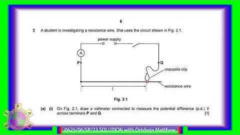 0625/06/SP/23 Solved in Detail | IGCSE Physics Alternative to Practical Specimen Paper 2023