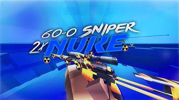 Insane 60-0 DOUBLE NUKE Sniper Gameplay (Krunker.io)