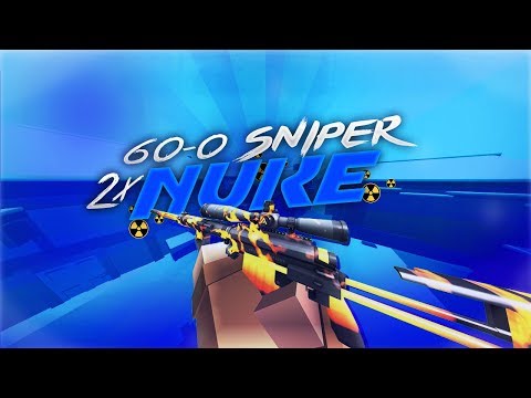 Insane 60-0 DOUBLE NUKE Sniper Gameplay (Krunker.io)