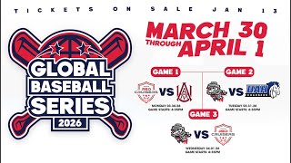 Global Baseball Series 2026: Toyota Red Cruisers, Rocket City Trash Pandas, AAMU Bulldogs, UAH Charg
