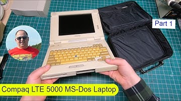 Finally I got Compaq LTE 5000 Laptop for MS-Dos gaming Part 1