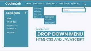 How To Make Multi Level Dropdown Nav Menu Bar with HTML & CSS  | Code Father