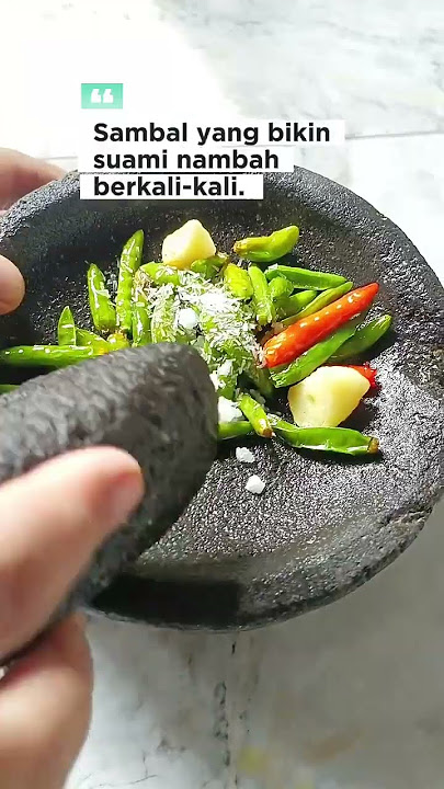 Terimakasih untuk pencetus sambal simpel ini. #sambalsimpel #sambal