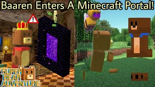 Super Bear Adventure | Baaren Enters A Minecraft Portal!