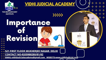 Importance of Revision I By Vijandra Verma Sir
