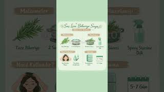 Saç bakımında biberiye suyu l Detaylar açıklamada