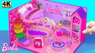 How To Make Cute Hello Kitty House has 2 Floors Bunk Bed, Kitchen,Living Room ❤️ DIY Miniature House