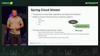 Spring Cloud Stream: Developer Recipes, Tips and Tricks by Oleg Zhurakousky @ Spring I/O 2018