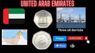 United Arab Emirates. 50 Fils Heptagon Shape Coin. 2017