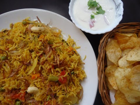 Vegetable Biryani Lunch Box Recipe Variety Rice Indian Rice Varieties-11-08-2015