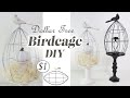 Dollar Tree Metal Birdcage DIY / Football Wreath Form DIY / Halloween Birdcage DIY image
