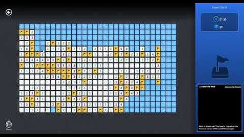 Microsoft Minesweeper Expert/Hard in 2:55