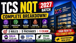 TCS NQT 2027 | FREE Hiring 🔥 Full Details, Eligibility, Exam Pattern &amp; 9 LPA Package!