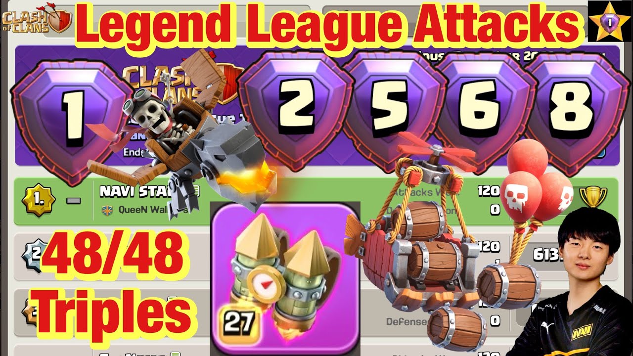 Legend League Attacks May Season Day26 JET PACK DRAGON RIDER With Army Link
