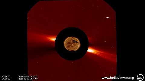 AIA 193, LASCO C2 (2018-03-15 09:23:29 - 2018-03-19 20:07:41 UTC)