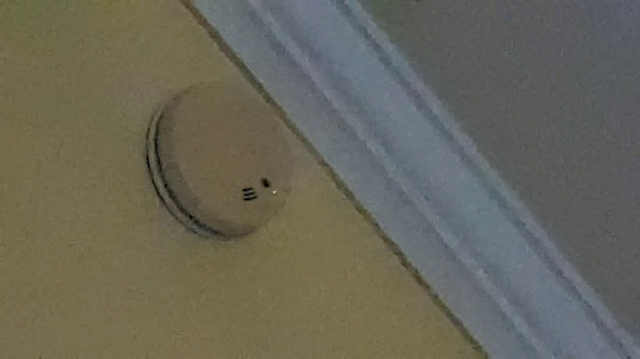 Why does my smoke detector have a red light