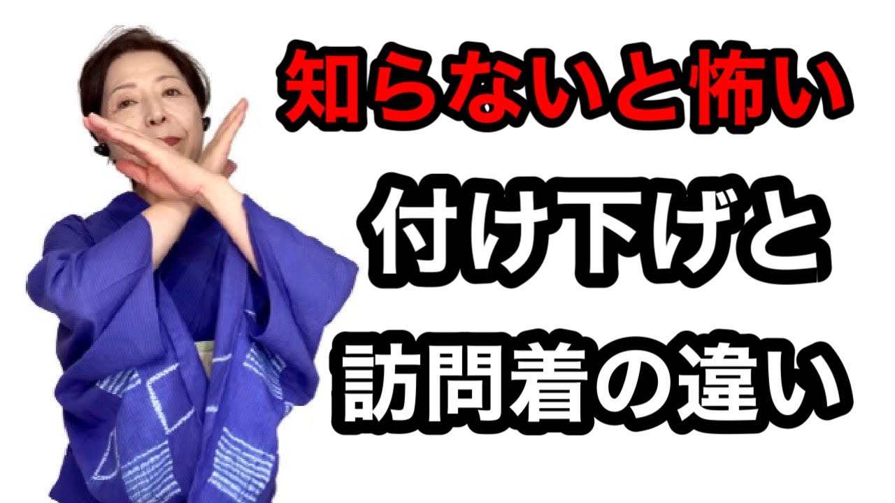 訪問 着 と 付け 下げ の 違い
