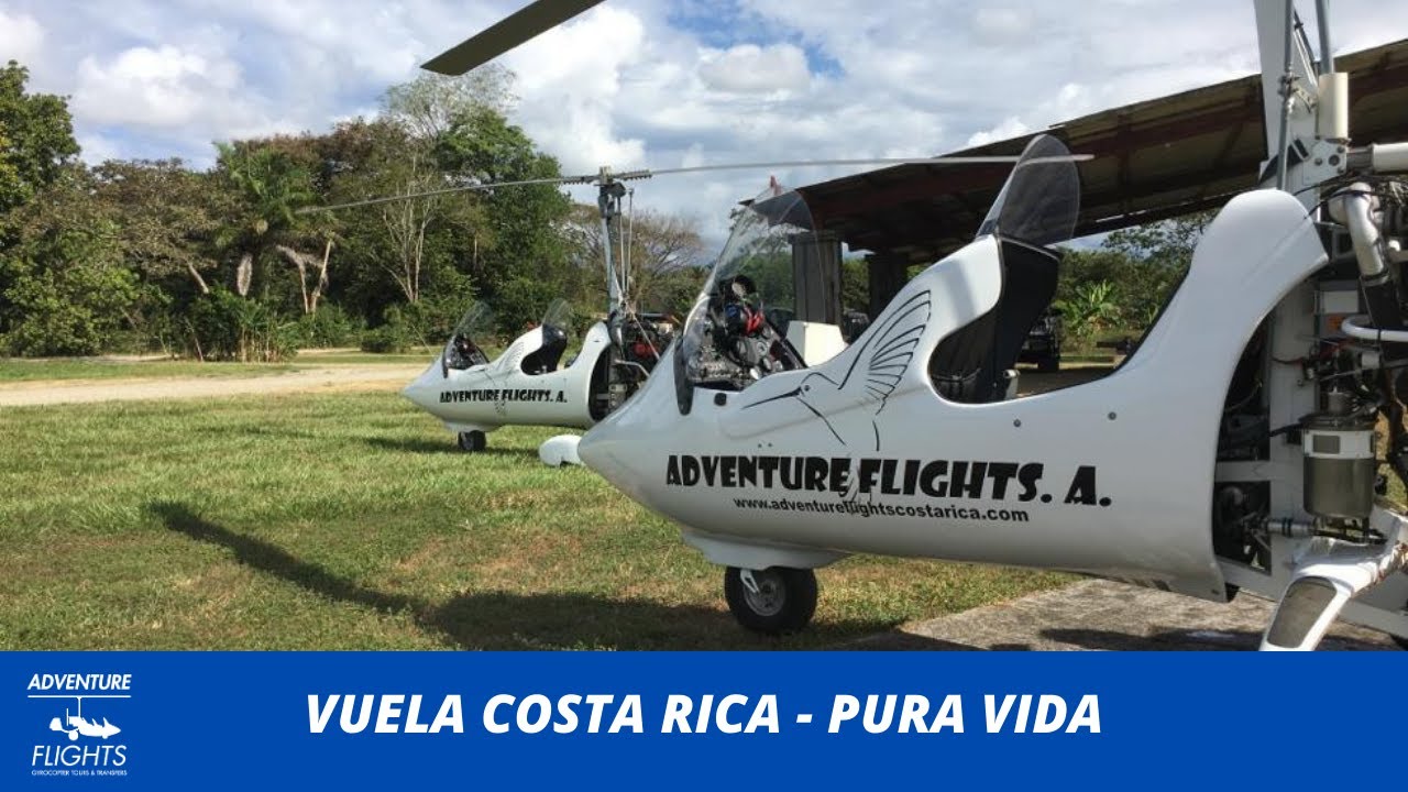 Gyrocopter flying in Costa Rica on an air tour YouTube
