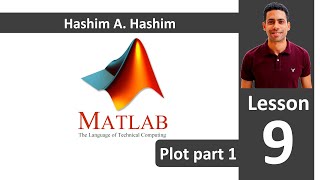 MATLAB Lesson 9/18 plot 2D (detailed plot) p1 ماتلاب شرح رسم البيانات بالتفصيل - شكل ثنائى الأبعاد