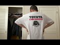 My Toyota shirt on the back (day 4)