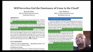 Read a paper: Will Serverless End the Dominance of Linux in the Cloud?