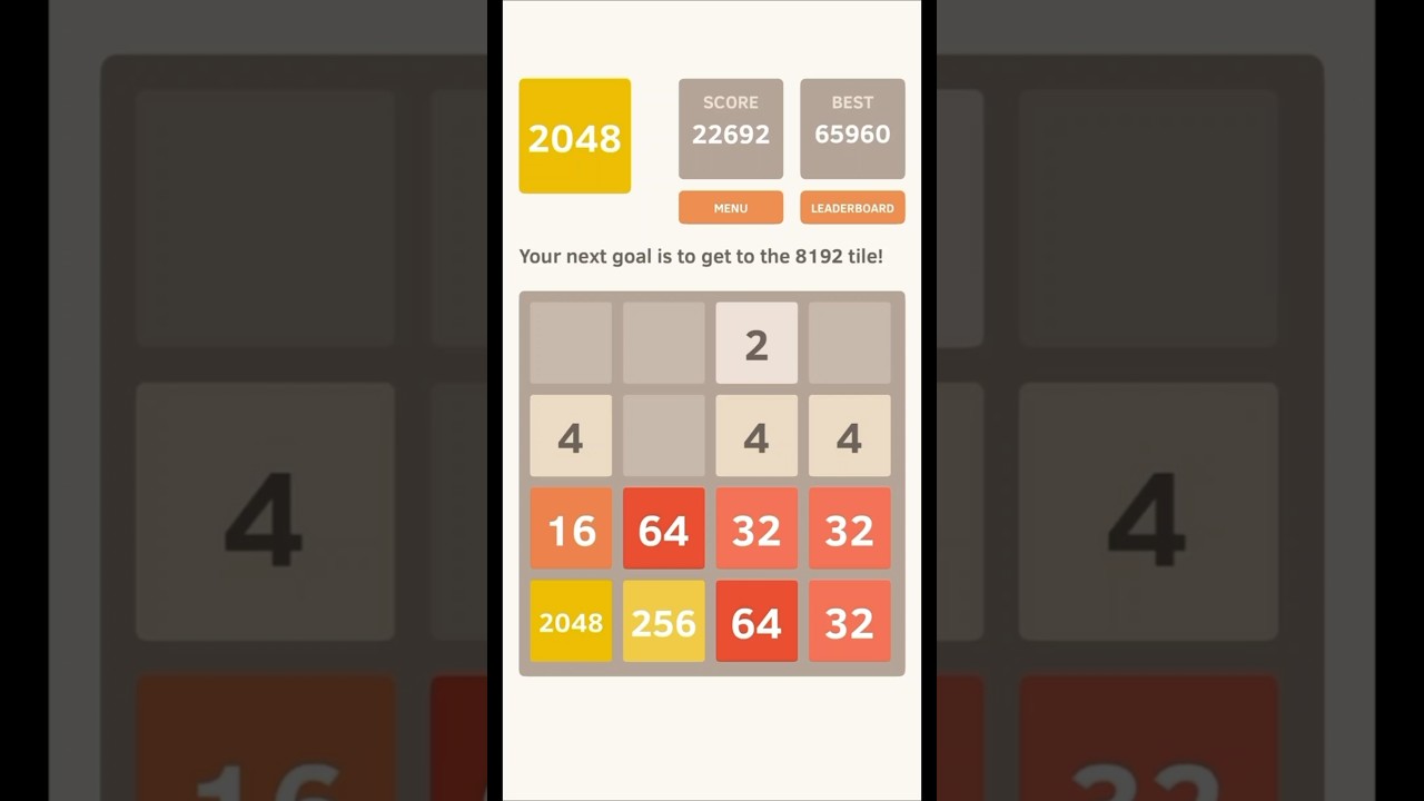 😱 2048 Game High Score – Can You Beat 4096? 🧩 