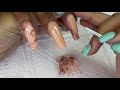 How to brown marble design  acrylic nails